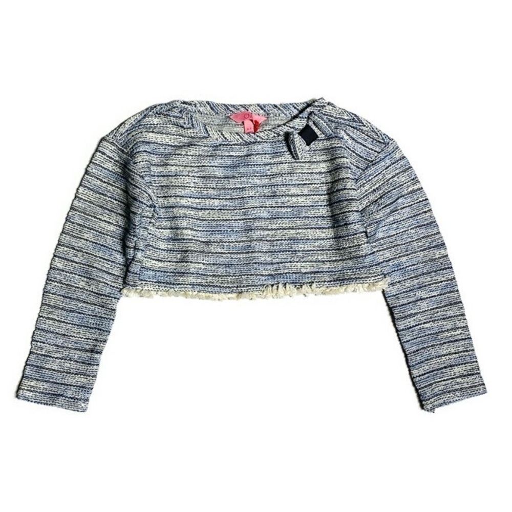 OVS girls 6-7Y‎ tweed cropped long sleeve top